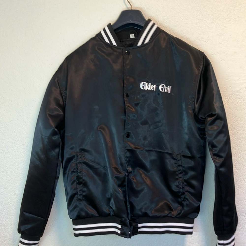 Elder Evil Unisex Medium Black Bomber Jacket